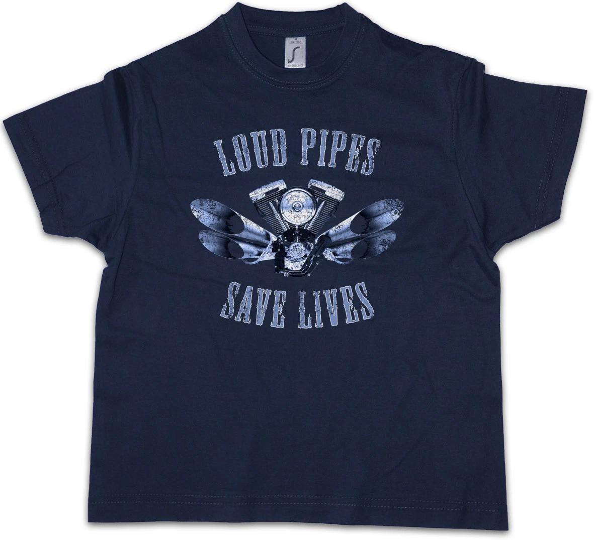 LOUD PIPES SAVE LIVES Kids Boys kids boys T-Shirt Live To Ride Biker SAMCRO Rocker Club 140