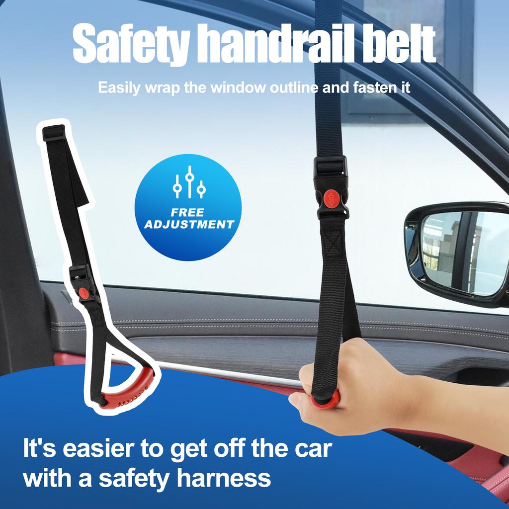 4Pcs Car Door Assist Handle for Elderly Window Breaker 2In1 Multifunctional Car Handle Assist Lightweight Car Door Latch Handle