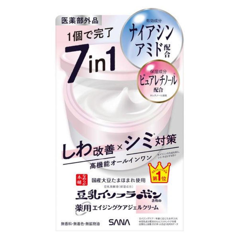 Japan TOKIWA PHARM. SANA Nameraka Honpo Medicinal Wrinkle Gel Cream White (100g / Refill 100g)