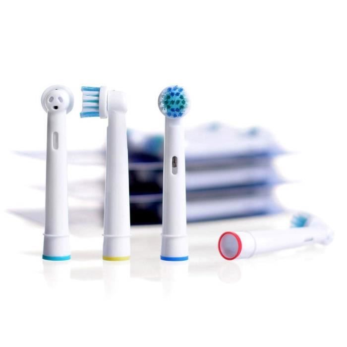 Electric Toothbrush Heads - BRAUN - Pack of 8 - Soft - Compatible Oral B - Precision Clean