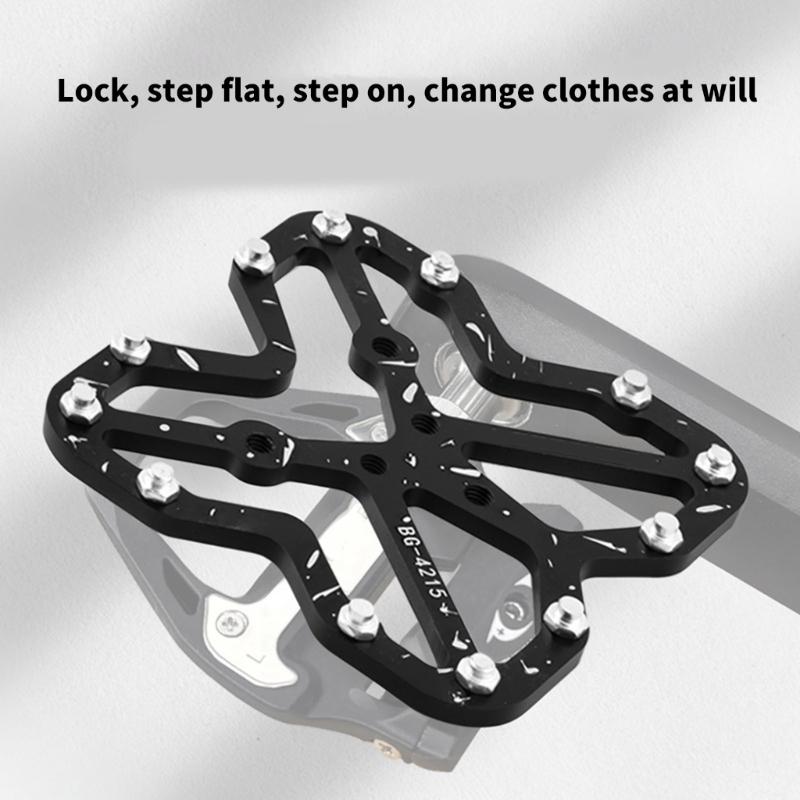 2er-Pack Leichtgewicht Antirutsch Fahrrad Cleats Bequeme Fahrradpedalplatten zur Verbesserung von Stabilität und Sicherheit