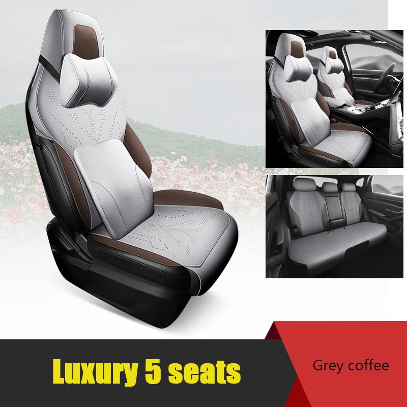 Premium Suede Car Seat Cover Pads For BYD Song Plus 2020-2025 Accessories Breathable Seat Cushion All Seasons Ptotection Mats