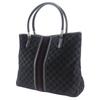 GUCCI GG Shelly line Tote Bag 162160 black Suede unisex Used