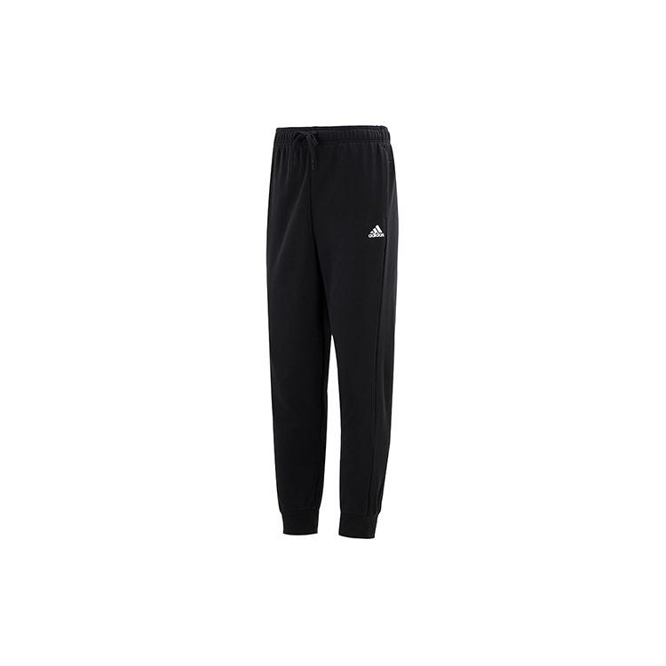 Men s adidas Sl Ft Tc Pt Logo Knit Sports Bundle Feet Long Pants/Trousers Black HN3552 S