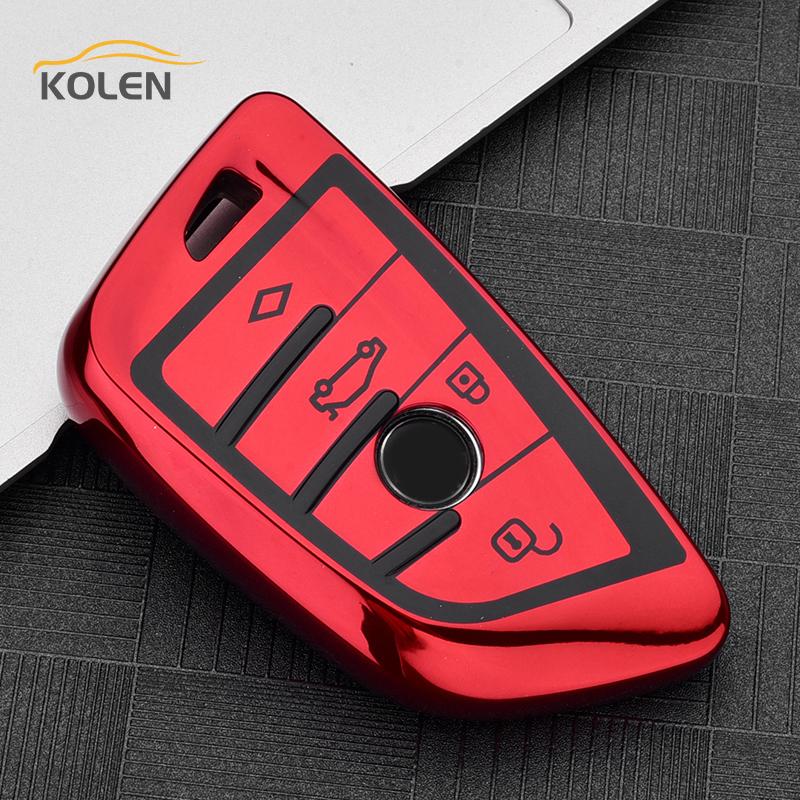 Soft Tpu Car Remote Key Case Cover Fob For Bmw X5 F15 X6 F16 1 2 3 5 7 Series F45 F46 G30 G11 G12 G20 Holder Shell Accessories
