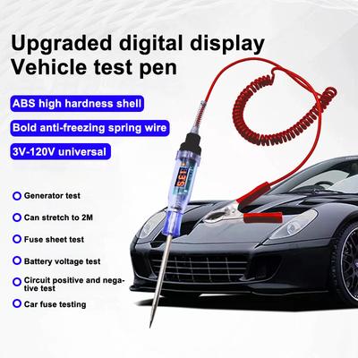 5V-120V Car Tester Pen Voltage Circuit Test DC Digital Display Electric Pen Probe Pen Auto Diagnostic Tools 2V 12V 24V 48V