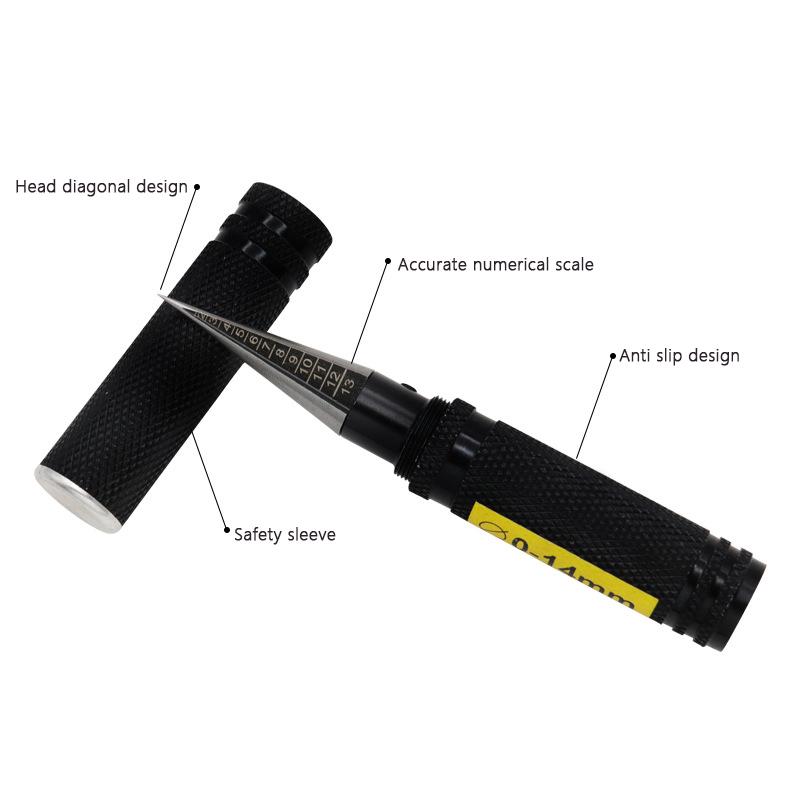 Steel Wood Manual Expanding Core Drill Reamer Positioning Hole Opener Center Punch Reaming Knife Model Tool 0-14Mm Hole Opener