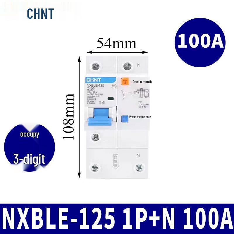 Chint Leakage Protector Circuit Breaker: 2P, 1P3P+N, 4P with Leakage Protection (32A, 20A, 40A, 63A) Air Switch