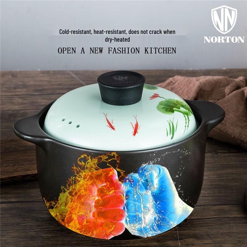 NORTON Lotus Pond Moonlight Ceramic Health Pot