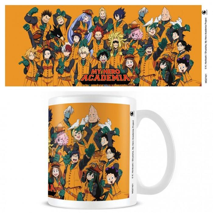 Caneca de celebração do estudante My Hero Academia One Size branco/amarelo