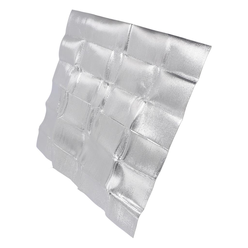 Attic Fan Seal Cover PE and Aluminum Efficient Insulation Film Dustproof Attic Vent Insulation Cover for Home 129x129cm