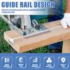 Adjustable Circular Saw Guide Rail Electric Positioning Caliper Stainless Steel Multi-Bearing For Accurate Wood Board Cuts