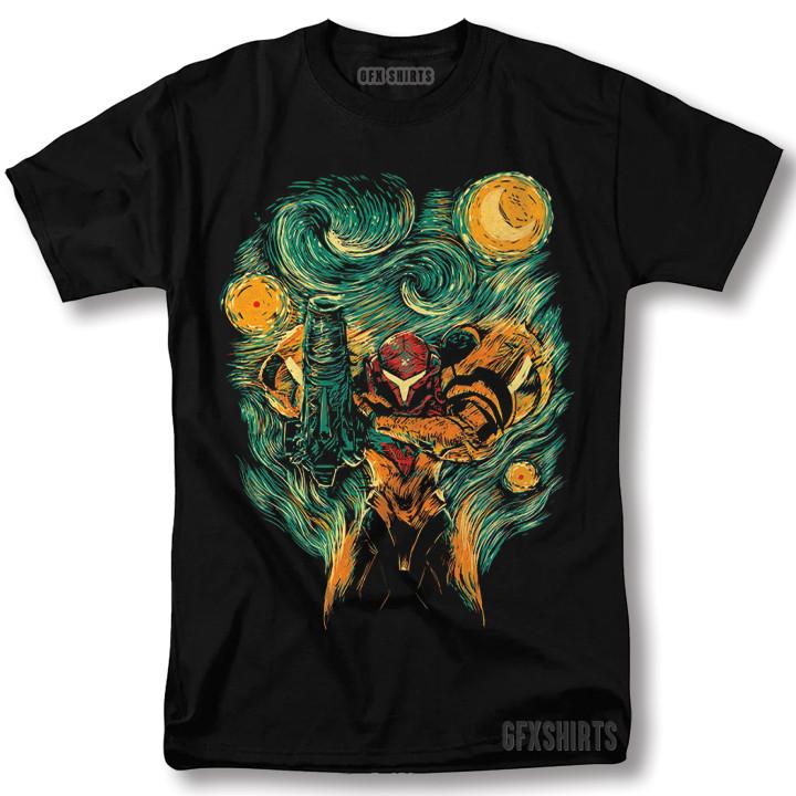 Metroid Samus Shirt NES Classic Game Nintendo Retro Graphic T-shirt M