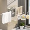 Multi-pole Bathroom Towel Pole Wall-mounted Clothes Hanger Storage Rack Suction Cup Towel Rack  Rag
