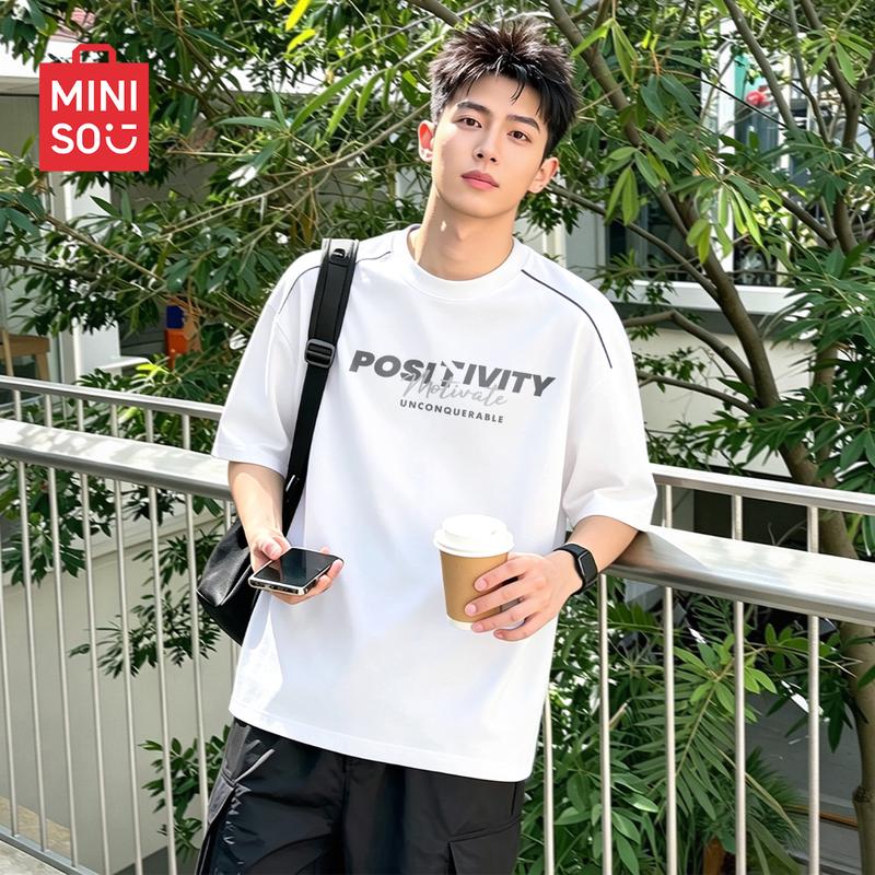 MINISO Men s American Style Casual Quick-Dry T-Shirt M