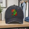Japanese Surfing Frog Baseball Cap Vintage Duckbill Adjustable Hat For Men Women