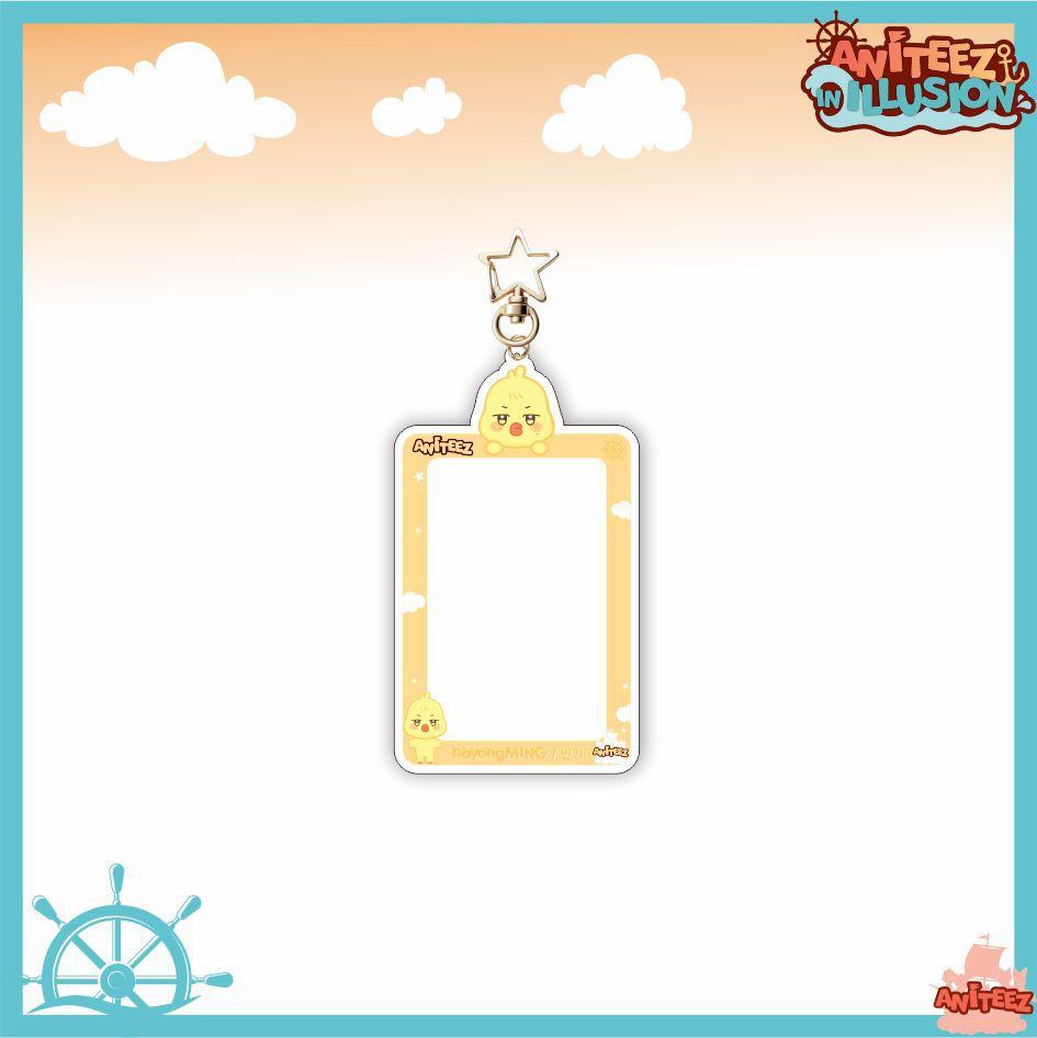 Aniteez Card Holder Keychain Keyring Acrylic Characters Photocard Sleeves Hongjoong Seonghwa Yunho Yeosang Keychain