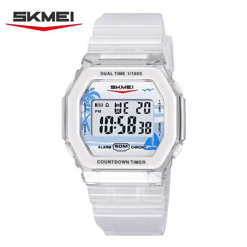 Multifunctional Square Sports Electronic Watch Fashion Student Watch Waterproof Luminous Couple Electronic Watch