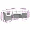 VidaXL Garden Lounge Set with Cushions 5 Pcs, Patio Sofas, Patio Furniture Set, Outdoor Furniture, Grey 3253709