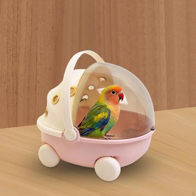 Jaula de Viaje para Pájaros con Calentador Pequeña Cómoda Calefacción USB Jaula Portátil para Agapornis