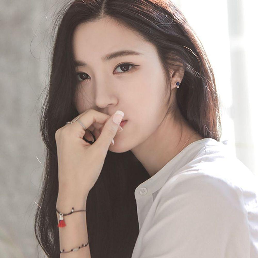 

J.Lauren B0682 Petite-Sized Color Tassel Silver Ball Silk Bracelet [30301559]