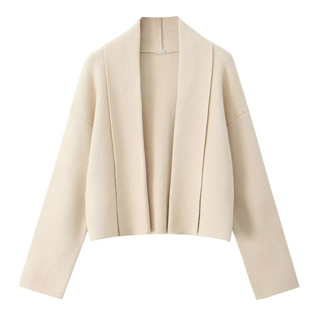 GMXIA Damen Vintage Casual Solid Color Print Herbst Winter Langarm POLO Neck Jacken & Mäntel