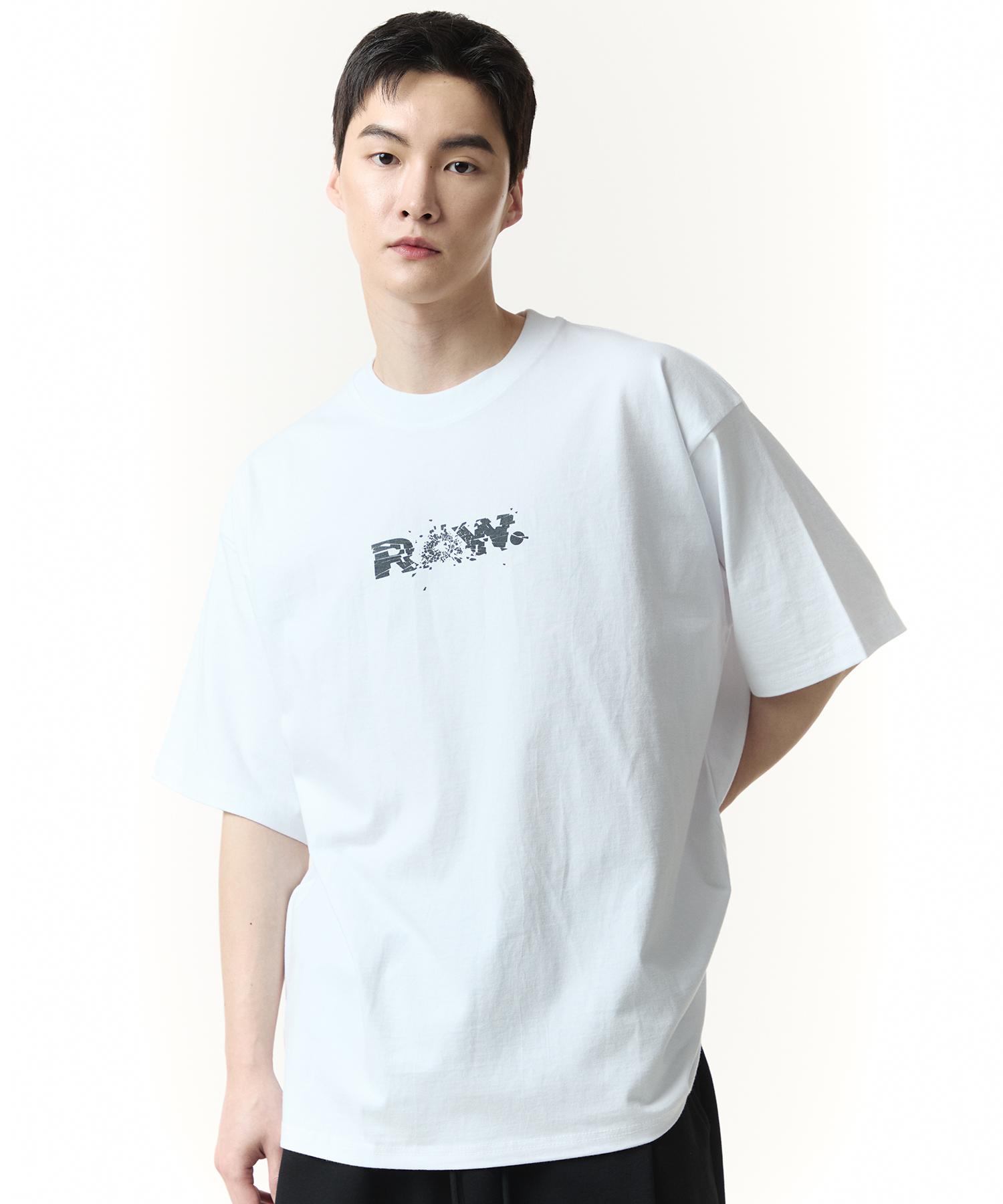 Row Lab Raw Gun Logo Short Sleeve T-Shirt (White) M