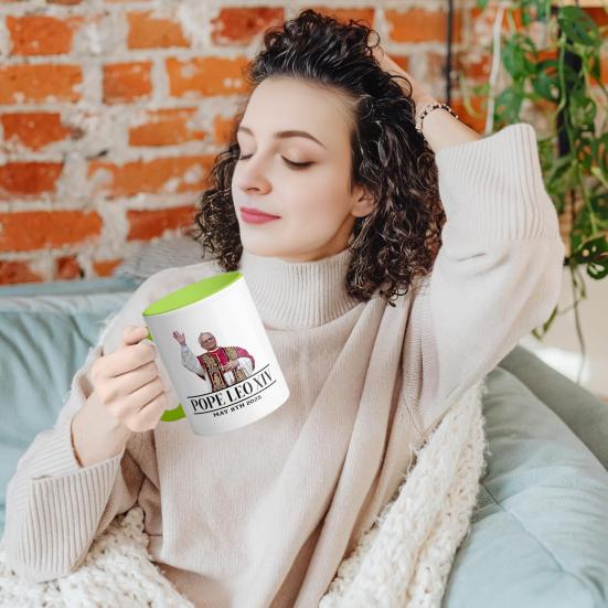 Funny Coffee Cup Pope Leo XIV Commemorative Mug Microwave Safe Ceramic