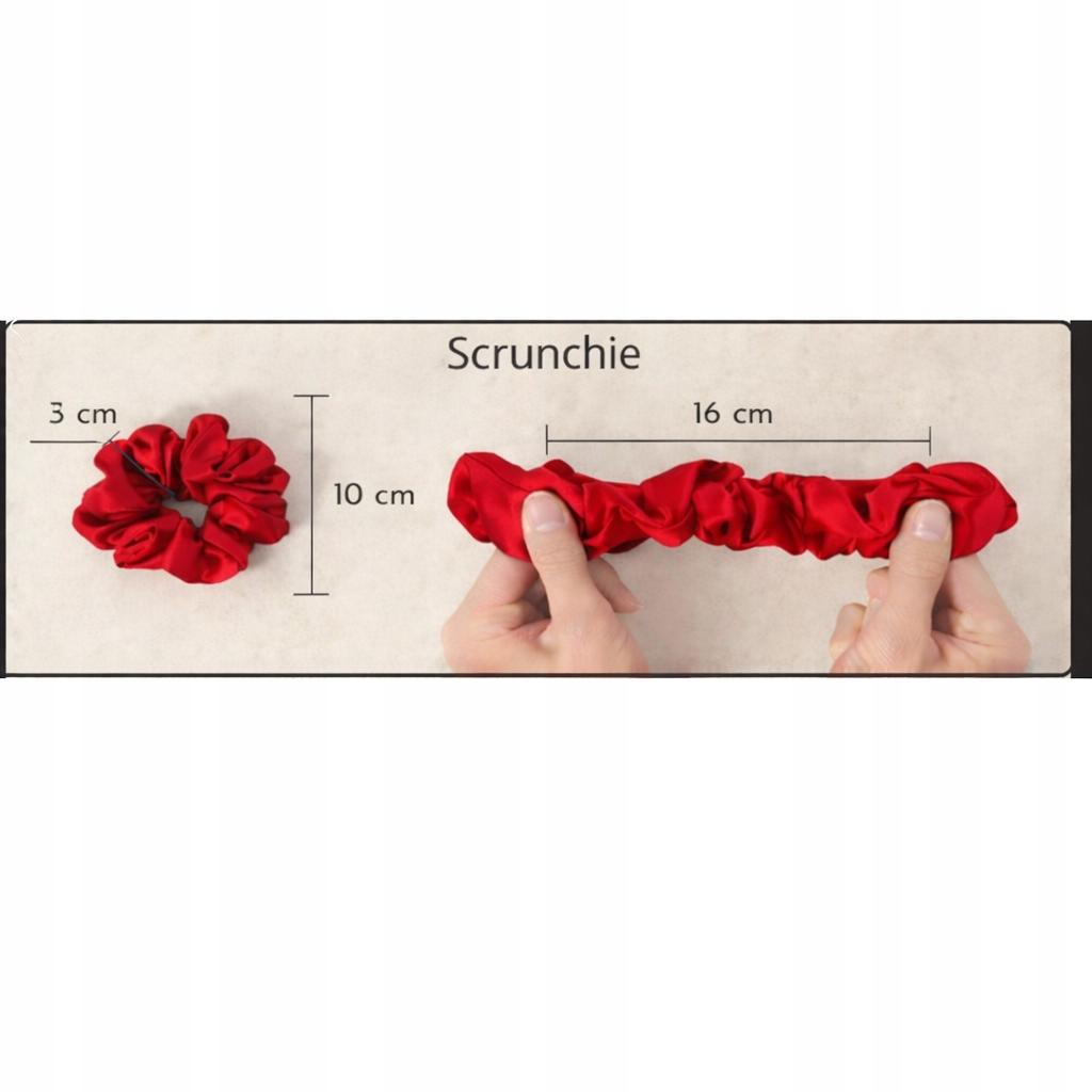 Satin Scrunchies Hair Tie Without Joints 10 Comfortable Red