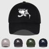 Outdoor Fishing Skeleton Fish Printed Baseball Cap Adjustable Sunshade Casual Daily Wear Breathable Hat For Unisex Anglers