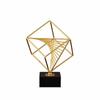 Wireframe Cube Ornament Decorative Shelf Decor Industrial for Office, Study