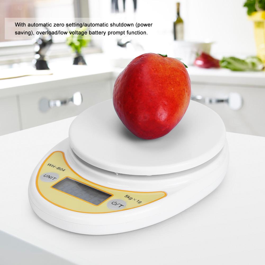 5kg 1g Portable Jewelry Scale Electronic Digital Food Weight Scale Kitchen Cooking Baking Scales Accessory