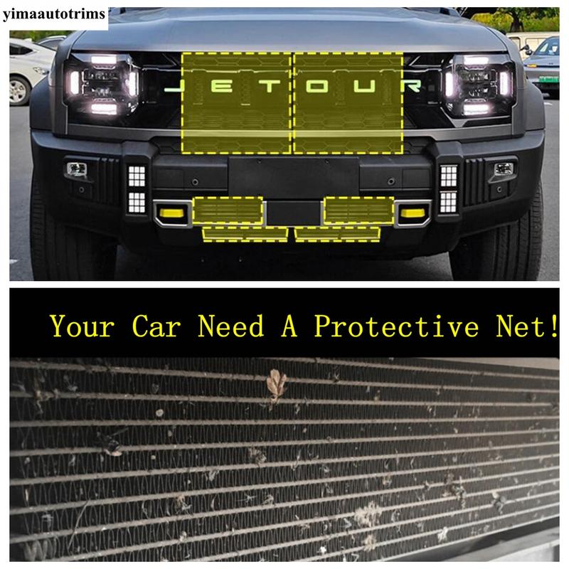 Car Front Grille ect Proof Net ert Mesh Radiator Protective Cover Accessories For Chery Jetour Traveller T2 2024