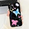 For Oppo A57 A57s A57e A77 A77s 4G Phone Case Oppo A77 5G A56s Back Cover Soft Liquid Silicone Pnada Rabbit Flower Cute Bumper