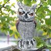 Garden Owl Decoy Outdoor Bird Repellent Owl Statue To Scare Birds Away Squirrel Deterrent Owl Scarecrow with 360-Degree