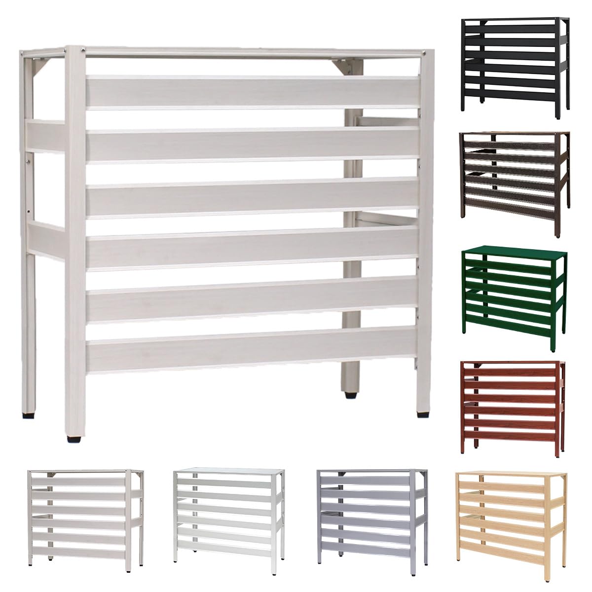 

Almax Aluminum Air Conditioner Cover Registered Utility 88cm High x 93cm Wide x 38cm Deep KB-93W (White), Large, Model, белый