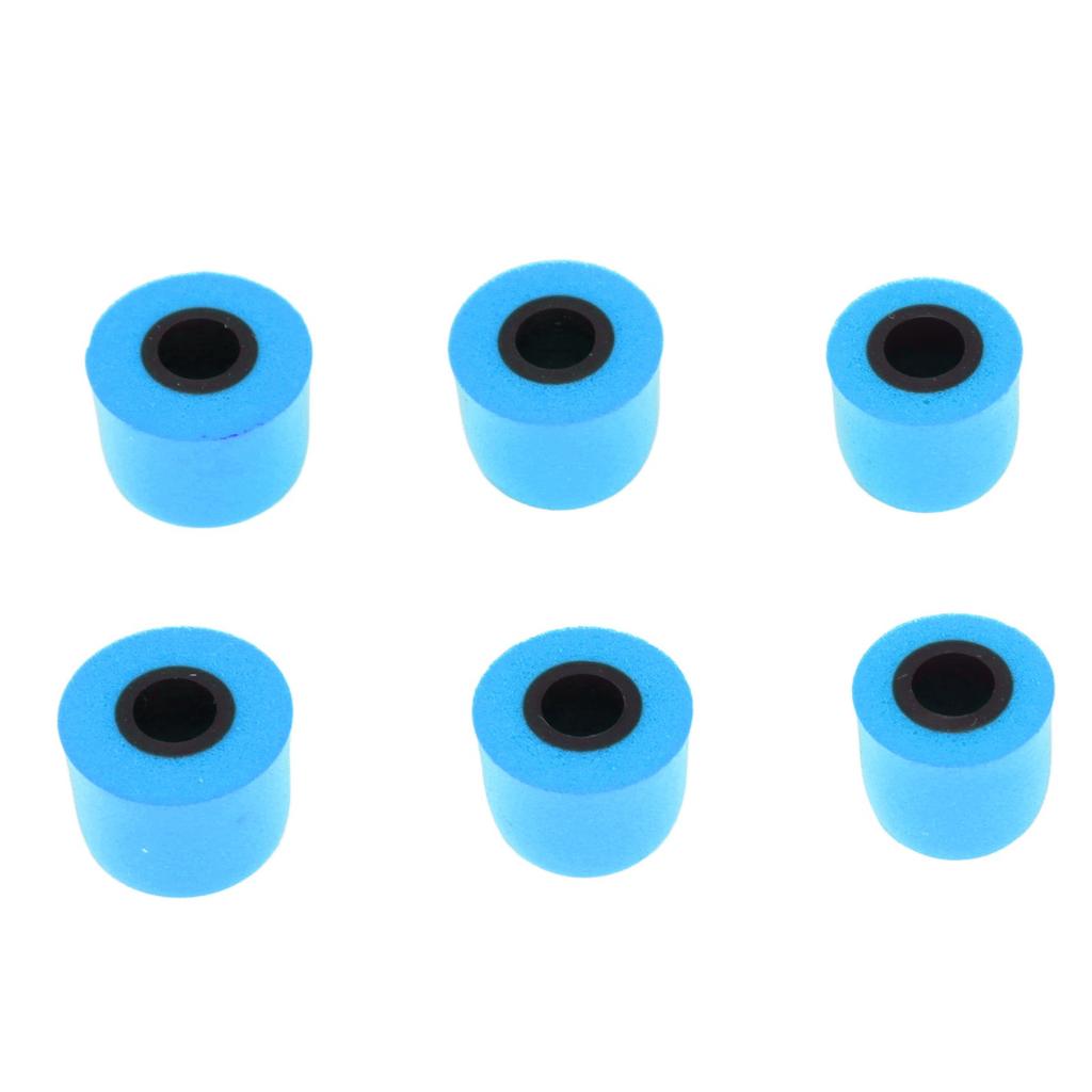 6 szt. Wymienne wkładki douszne Redukcja szumów Pianka zapamiętująca kształt Zatyczki do uszu do słuchawek 4,3 mm‑6,0 mmNiebieski