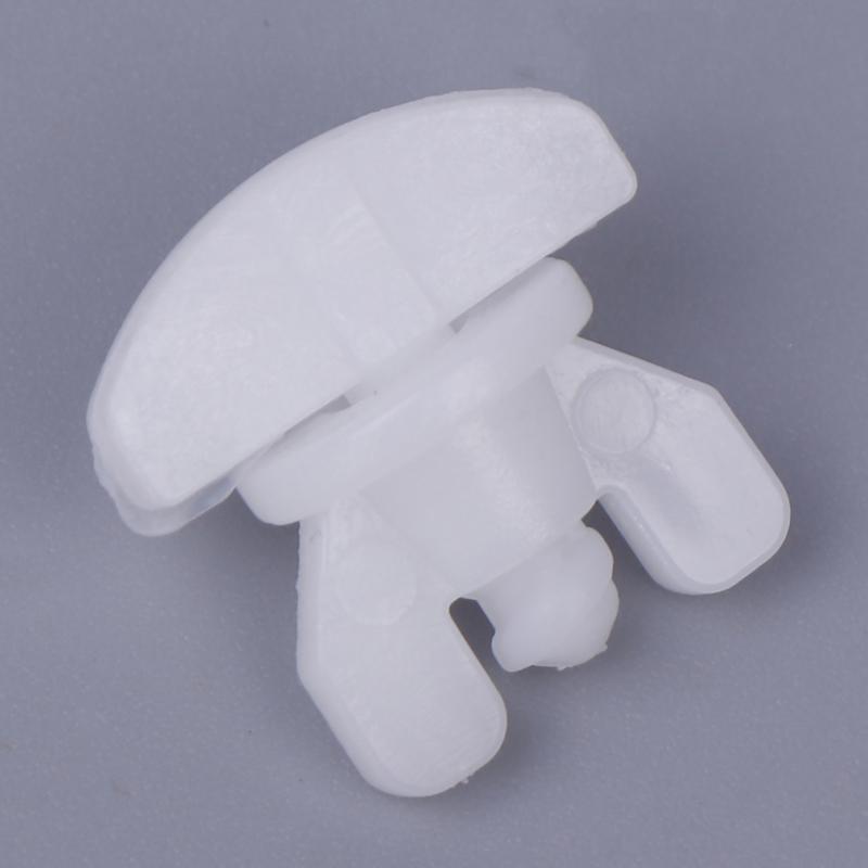 Set de 20 buc. Dopuri albe din plastic pentru șină de perdea, Instalare ușoară, Sine pentru draperii, Glisoare, Elemente de fixare pentru perdea