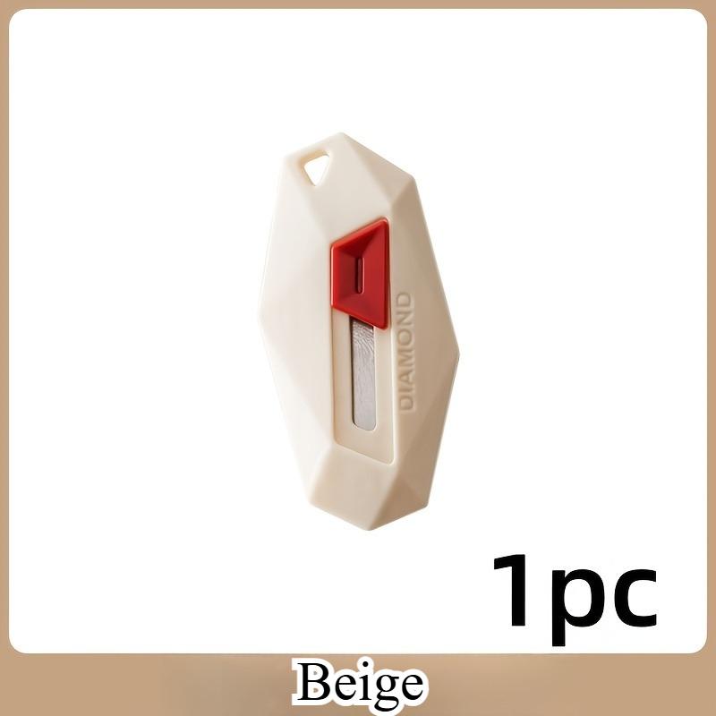 

Mini Box Cutter, Safe Retractable Utility Knife with Automatic Blade Return, Portable Parcel Opener for Home & Outdoor Use