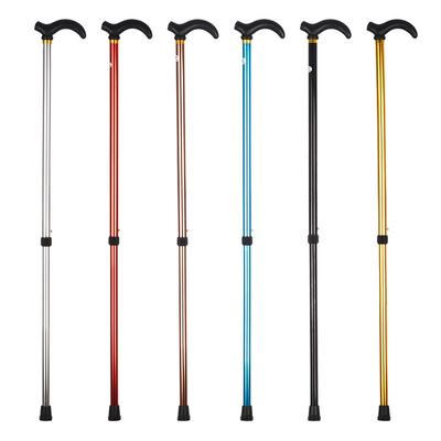 1Pc Outdoor Walking Sticks Hiking Camping Mountaineering Poles Telescopic Baton Trekking Poles Folding Cane Crutches Pole Unisex