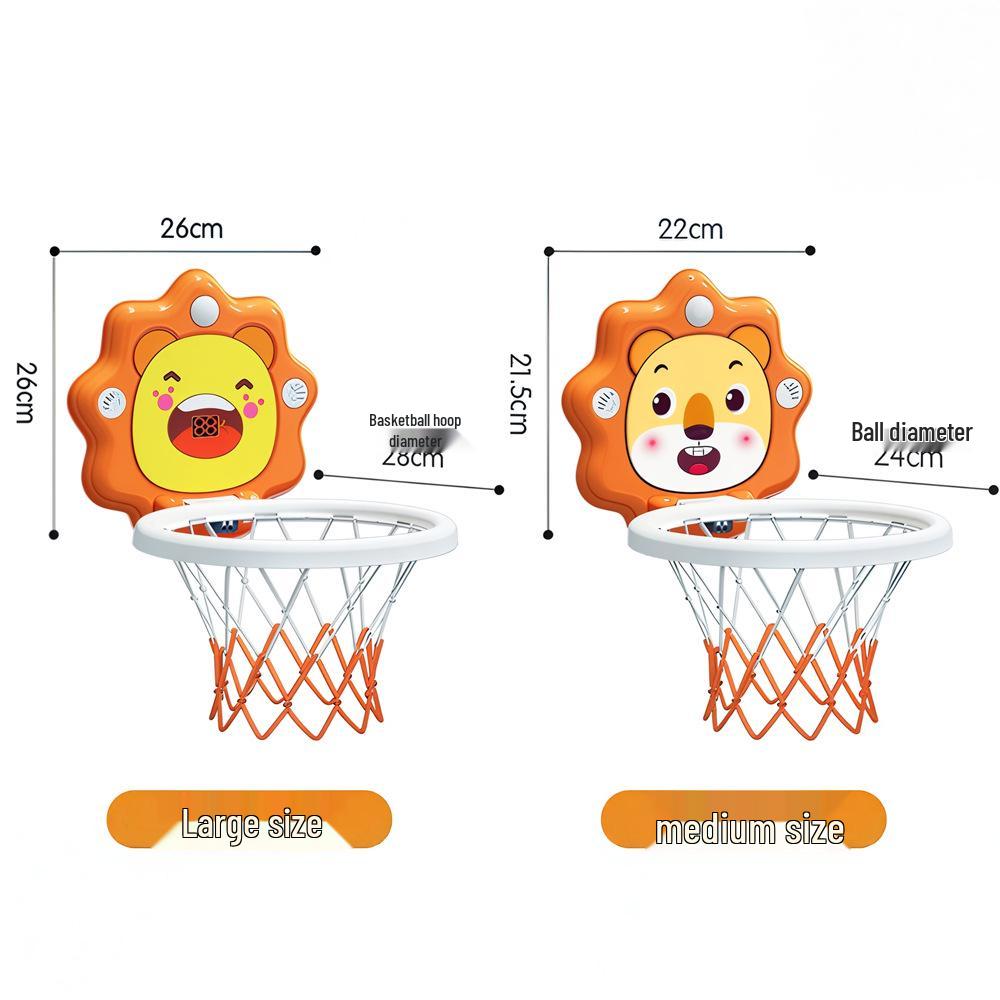 Toddler No-Drill Suction Cup Indoor Basketball Hoop - Silent Scoring Toy