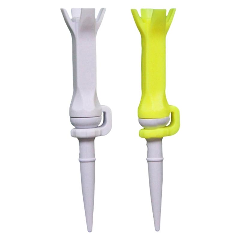 2 Stück 4-Zinken Golf-Tees Drehbare Trainings-Golf-Tees Ballhalter Flexible Golf-Tees Golf-Trainingszubehör