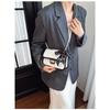 Faux Leather Quilted Chain Shoulder Bag for Women, Chic Crossbody Square Purse, Elegant Single Strap Handbag