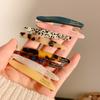 Acetate Hair Side Clip Oval Geometric Bangs Hairpin Women Girls Simple Elegant Duckbill Clip Barrettes Hair Styling Accessories