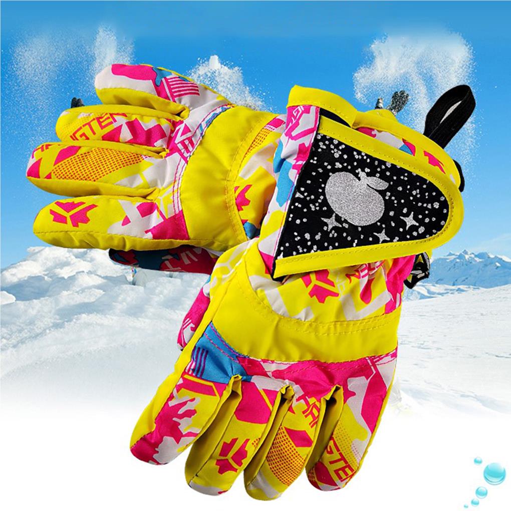 Wasserdicht Warmhaltend Kinder Winter Skihandschuhe Handwärmer Jungen Mädchen Camping Dick Thermohandschuh Bekleidungszubehör