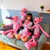 Peluche Pantera Rosa, Adorabile Morbido Peluche Leopardo a Pelo Corto, 60/80/100 cm