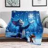 Tom & Jerry Winter Snowflake Phone WallpaperBlanket Flannel Throw Blanket for Sofa, Bed, Travel, Camping, Office
