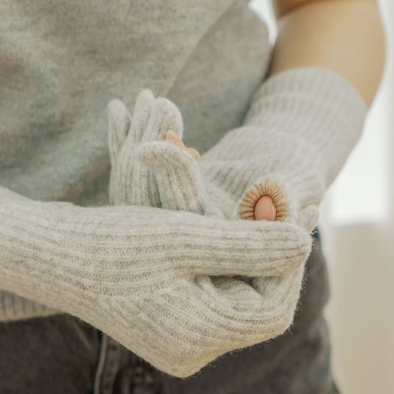 Meminn Lip Finger Long Stich Gloves 3colors