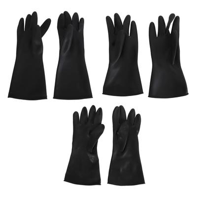 1 Paar Chemikalienbeständige Handschuhe Wiederverwendbar Latex Bequem Schutz Vielseitig Sicherheit Arbeit Lang