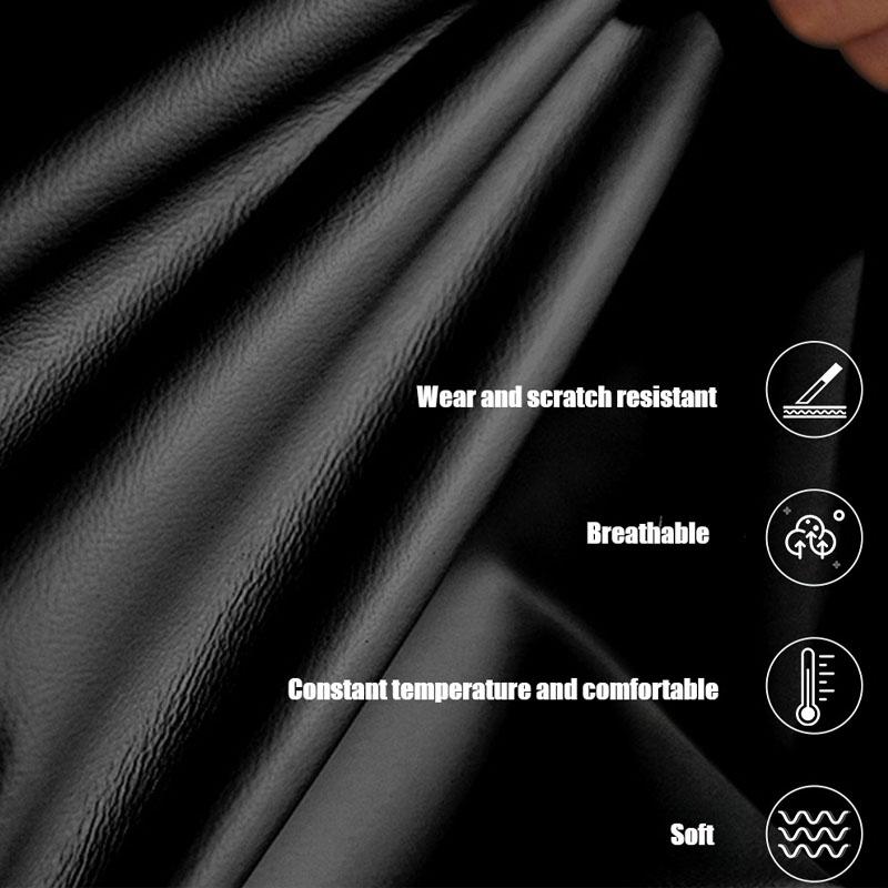 Five-seater Car Seat Covers Waterproof Faux Leather Cushion Universal Car Interior Covers with Non-Slip Protector for Most Cars